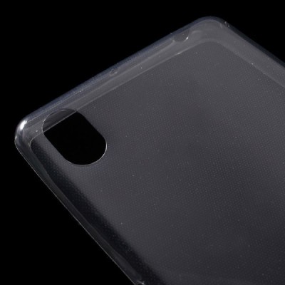 Sony Xperia X (F5121, F5122) dzidrs (caurspīdīgs) cieta silikona TPU pasaulē planākais pelēks apvalks / Vacins.lv