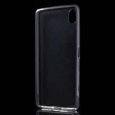 Sony Xperia X (F5121, F5122) dzidrs (caurspīdīgs) cieta silikona TPU pasaulē planākais pelēks apvalks / Vacins.lv