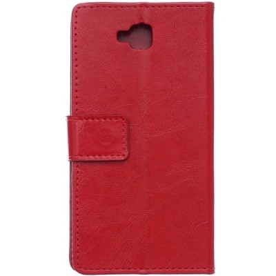 Huawei Y6 Pro (Honor Play 5X, Enjoy 5) atvēramais ādas sarkans maciņš, grāmata (maks) / Vacins.lv