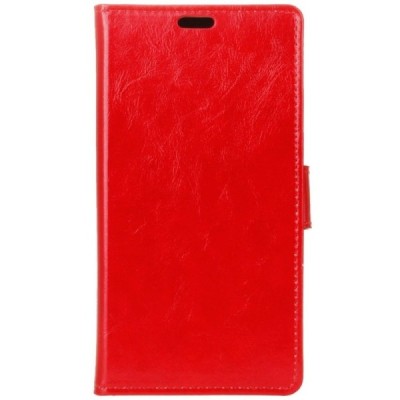 Huawei Y5 II (Huawei Y5 2, Huawei Honor 5, Huawei Honor Play 5, Huawei Honor 5 Play) atverčiamas raudonas odinis dėklas, knygutė