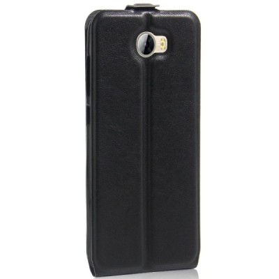 Huawei Y5 II (Huawei Y5 2, Huawei Honor 5, Huawei Honor Play 5, Huawei Honor 5 Play) klasikinis vertikaliai atverčiamas juodas o