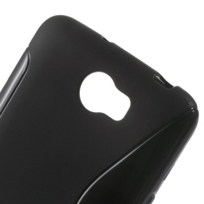 Huawei Y5 II (Huawei Y5 2, Huawei Honor 5, Huawei Honor Play 5, Huawei Honor 5 Play) kieto silikono TPU juodas dėklas - nugarėlė