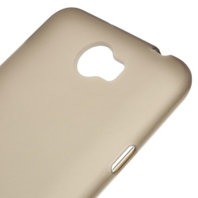 Huawei Y5 II (Huawei Y5 2, Huawei Honor 5, Huawei Honor Play 5, Huawei Honor 5 Play) dzidrs cieta silikona (TPU) pelēks apvalks 