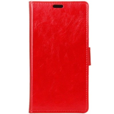 Huawei Y3 II (Huawei Y3 2) atvēramais ādas sarkans maciņš, grāmata (maks) / Vacins.lv