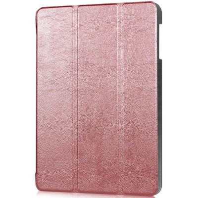 Samsung Galaxy Tab A 10.1 2016 (T580, T585) atverčiamas rožinis odinis dėklas - knygutė / Priedai.lt