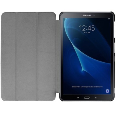 Samsung Galaxy Tab A 10.1 2016 (T580, T585) atverčiamas žalias odinis dėklas - knygutė / Priedai.lt