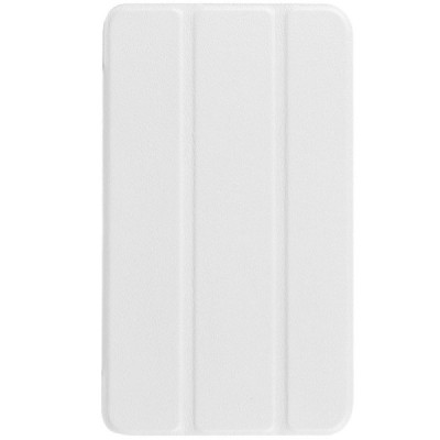 Samsung Galaxy Tab A 7.0 2016 (T280, T285) atverčiamas baltas odinis dėklas - knygutė / Priedai.lt