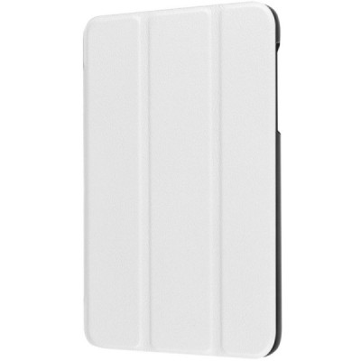 Samsung Galaxy Tab A 7.0 2016 (T280, T285) atverčiamas baltas odinis dėklas - knygutė / Priedai.lt