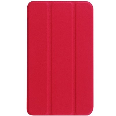 Samsung Galaxy Tab A 7.0 2016 (T280, T285) atverčiamas raudonas odinis dėklas - knygutė / Priedai.lt