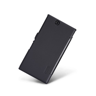 „Nillkin“ Victory Sony Xperia Z Ultra atvēramais melns ādas futrālis - maciņš / Vacins.lv