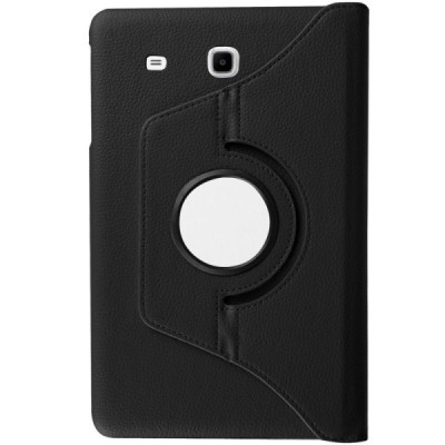 Samsung Galaxy Tab A 7.0 2016 (T280,T285) atverčiamas, sukamas 360 laipsnių, juodas odinis dėklas - stovas / Priedai.lt