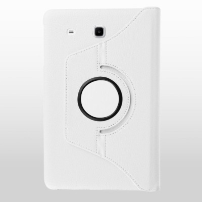 Samsung Galaxy Tab A 7.0 2016 (T280,T285) atvēramais balts ādas maciņš, grozās 360° grādu apjomā / Vacins.lv