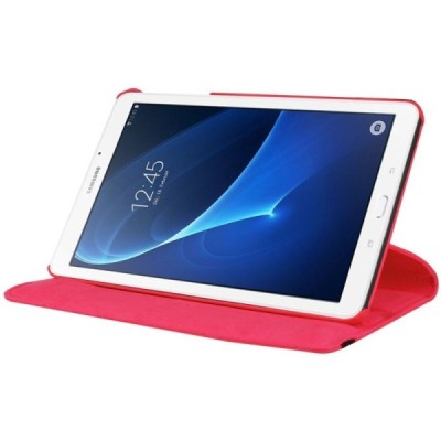 Samsung Galaxy Tab A 7.0 2016 (T280,T285) atvēramais sarkans ādas maciņš, grozās 360° grādu apjomā / Vacins.lv