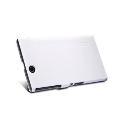 „Nillkin“ Victory Sony Xperia Z Ultra atvēramais balts ādas futrālis - maciņš / Vacins.lv