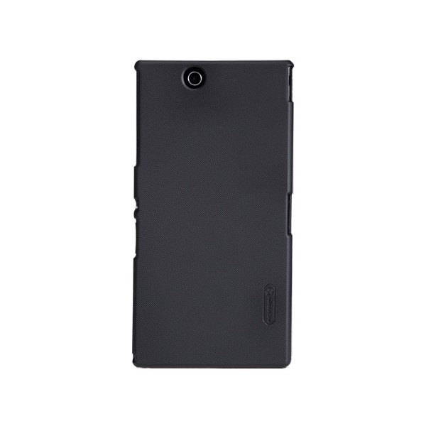 „Nillkin“ Frosted Shield futrālis - melns + ekrāna aizsargplēve (Xperia Z Ultra)