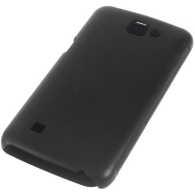 LG K4 (K120E) View Window melns atvēramais ādas maciņš / Vacins.lv