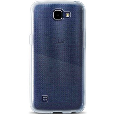 LG K4 (K120E) dzidrs (caurspīdīgs) cieta silikona TPU pasaulē planākais apvalks / Vacins.lv