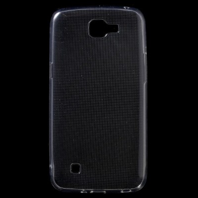 LG K4 (K120E) dzidrs (caurspīdīgs) cieta silikona TPU pasaulē planākais apvalks / Vacins.lv