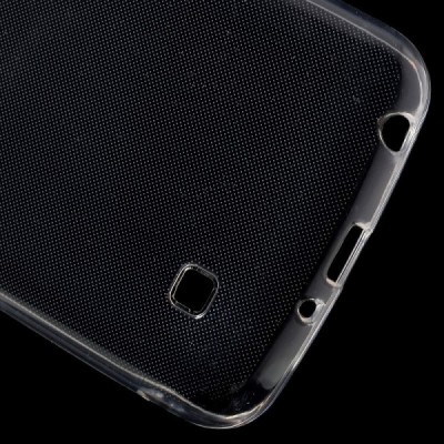 LG K4 (K120E) dzidrs (caurspīdīgs) cieta silikona TPU pasaulē planākais apvalks / Vacins.lv