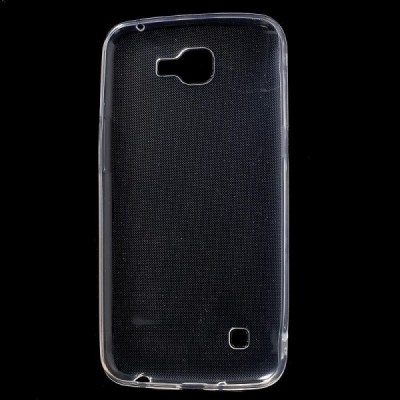 LG K4 (K120E) dzidrs (caurspīdīgs) cieta silikona TPU pasaulē planākais apvalks / Vacins.lv