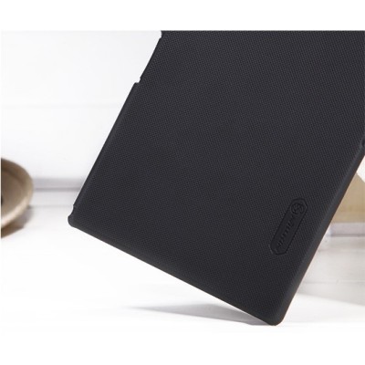 Sony Xperia Z Ultra Nillkin Frosted Shield melns plastmasas futrālis + ekrāna aizsargplēve / Vacins.lv