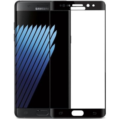 Samsung Galaxy Note 7 (N930) „Amorus“ 9H Tempered Glass sustiprintos apsaugos juodas pilnai dengiantis apsauginis ekrano stiklas