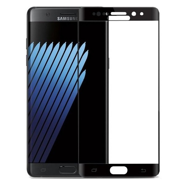 „Amorus“ Tempered Glass apsauginis ekrano stiklas 0.22 mm - juodas (Galaxy Note 7)