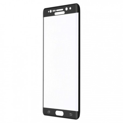 Samsung Galaxy Note 7 (N930) „Amorus“ 9H Tempered Glass sustiprintos apsaugos juodas pilnai dengiantis apsauginis ekrano stiklas