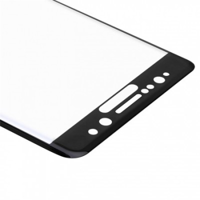 Samsung Galaxy Note 7 (N930) „Amorus“ 9H Tempered Glass sustiprintos apsaugos juodas pilnai dengiantis apsauginis ekrano stiklas