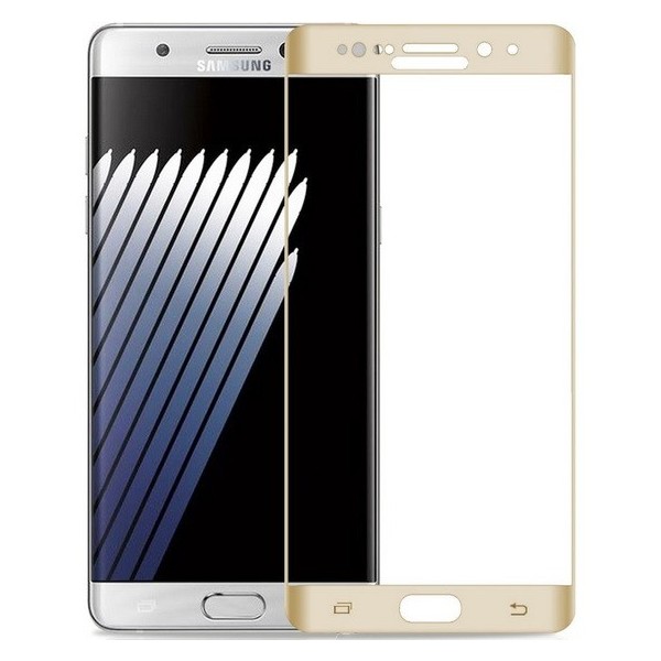 „Amorus“ Tempered Glass apsauginis ekrano stiklas 0.22 mm - auksinis (Galaxy Note 7)