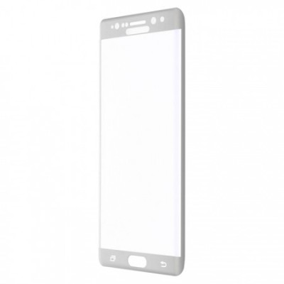 Samsung Galaxy Note 7 (N930) „Amorus“ 9H Tempered Glass sustiprintos apsaugos baltas pilnai dengiantis apsauginis ekrano stiklas