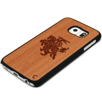 Samsung Galaxy S6 edge (G925) „Crafted Cover“ Vytis dabīga koka telefona apvalks / Vacins.lv