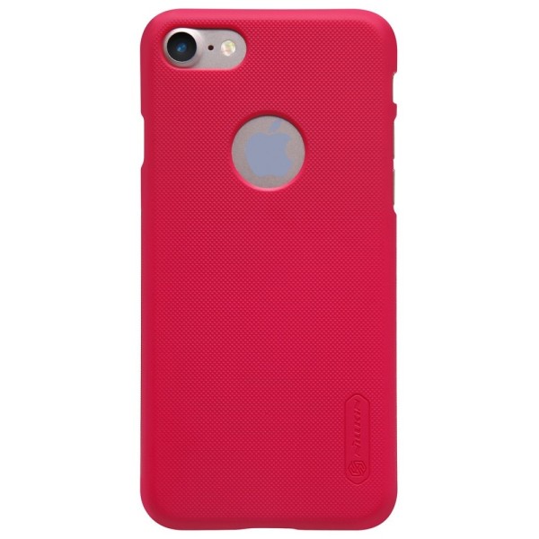 „Nillkin“ Frosted Shield dėklas - raudonas + apsauginė ekrano plėvelė (iPhone 7 / 8)