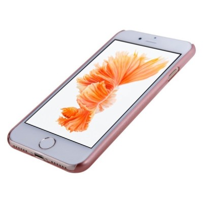Nillkin Frosted Shield Apple iPhone 7 (iPhone 8) rožinis plastikinis dėklas + apsauginė ekrano plėvelė / Priedai.lt