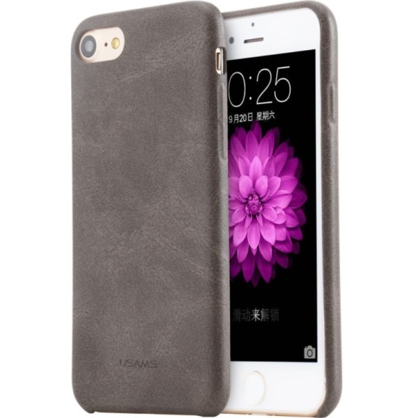 „USAMS“ Slim Leather dėklas - rudas (iPhone 7 / 8 / SE 2020 / SE 2022)