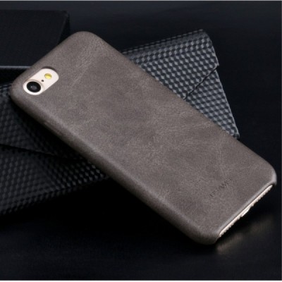 „USAMS“ Slim Leather Bob serijos Apple iPhone 7 (iPhone 8) rudas odinis dėklas - nugarėlė / Priedai.lt