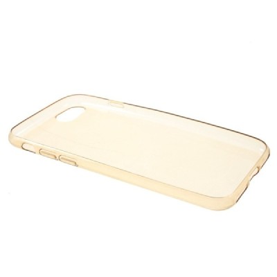 Apple iPhone 7 (iPhone 8) dzidrs (caurspīdīgs) gaiši brūns cieta silikona TPU pasaulē planākais apvalks / Vacins.lv