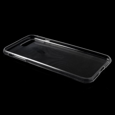 Apple iPhone 7 Plus (iPhone 8 Plus) skaidrus (permatomas) kieto silikono TPU ploniausias pasaulyje bespalvis dėklas - nugarėlė /