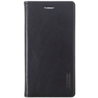 Mercury Blue Moon Samsung Galaxy J5 2016 (J510) atvērams melns ādas maciņš - maks / Vacins.lv