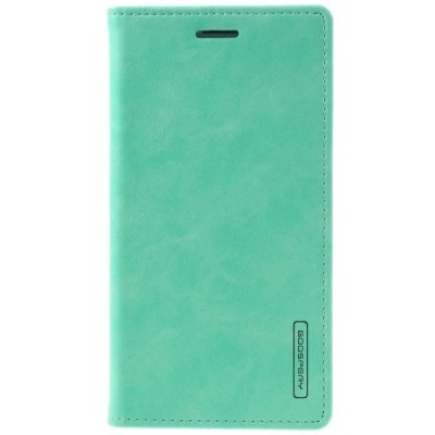 Mercury Blue Moon Samsung Galaxy J5 2016 (J510) atvērams piparmētru ādas maciņš - maks / Vacins.lv