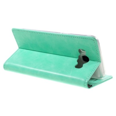 Mercury Blue Moon Samsung Galaxy J5 2016 (J510) atvērams piparmētru ādas maciņš - maks / Vacins.lv