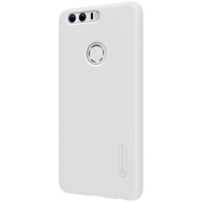 Honor 8 Nillkin Frosted Shield balts plastmasas apvalks + ekrāna aizsargplēve / Vacins.lv
