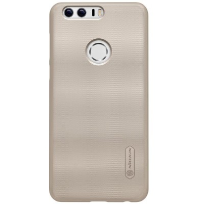 Honor 8 Nillkin Frosted Shield zelta plastmasas apvalks + ekrāna aizsargplēve / Vacins.lv