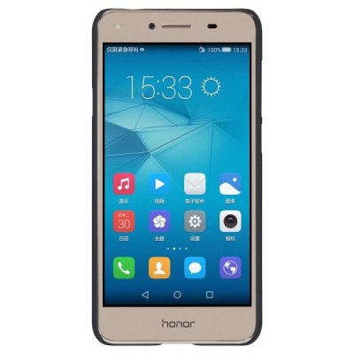 Huawei Y5 II 2 Nillkin Frosted Shield melns plastmasas apvalks + ekrāna aizsargplēve / Vacins.lv