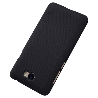 Huawei Y5 II 2 Nillkin Frosted Shield melns plastmasas apvalks + ekrāna aizsargplēve / Vacins.lv