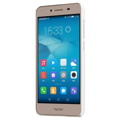 Nillkin Frosted Shield Huawei Y5 II 2 baltas plastikinis dėklas + apsauginė ekrano plėvelė / Priedai.lt