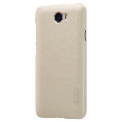 Huawei Y5 II 2 Nillkin Frosted Shield zelta plastmasas apvalks + ekrāna aizsargplēve / Vacins.lv