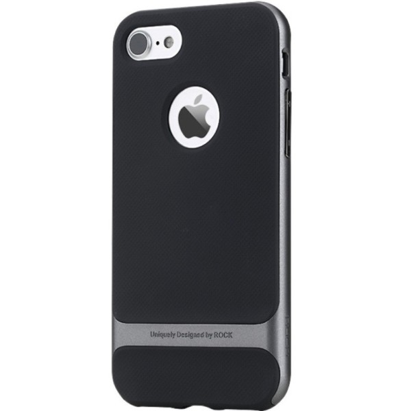 „Rock“ Royce apvalks - melns / pelēks (iPhone 7 / 8 / SE 2020 / SE 2022)