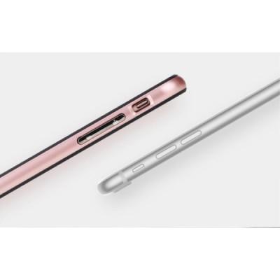 „Rock“ Royce pastiprinātas aizsardzības melns apmales rozā krāsā Apple iPhone 7 (iPhone 8) apvalks / Vacins.lv