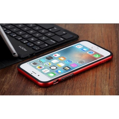 „Rock“ Royce pastiprinātas aizsardzības melns apmales sarkanā krāsā Apple iPhone 7 (iPhone 8) apvalks / Vacins.lv